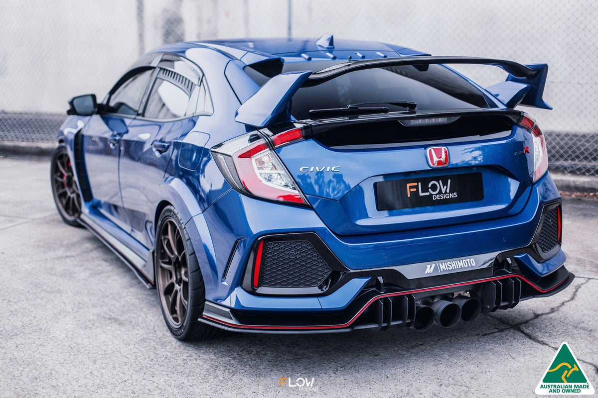 Flow Designs - FK8 Civic Type R Flow-Lock Rear Diffuser