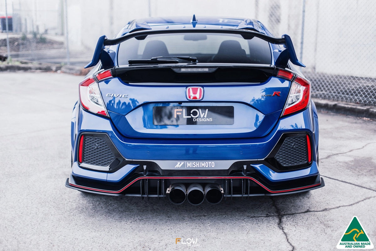 Flow Designs - FK8 Civic Type R Flow-Lock Rear Diffuser