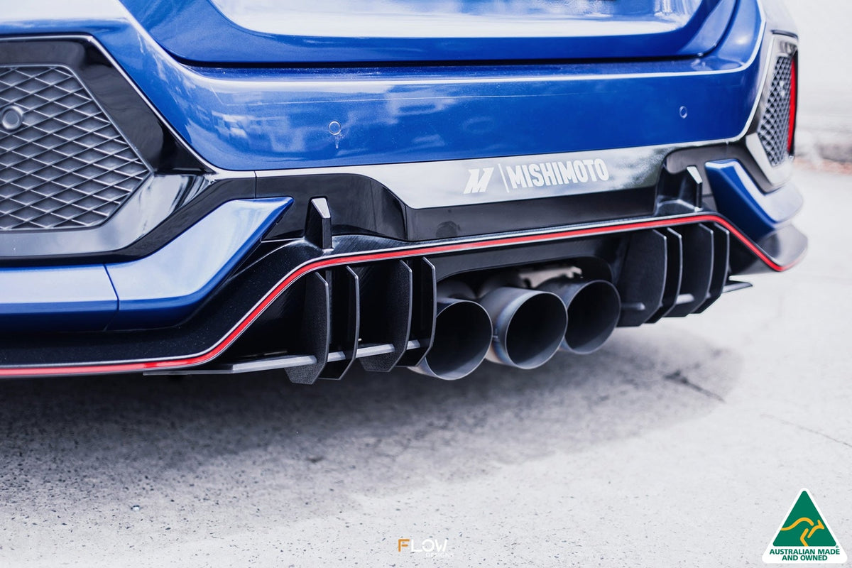 Flow Designs - FK8 Civic Type R Flow-Lock Rear Diffuser