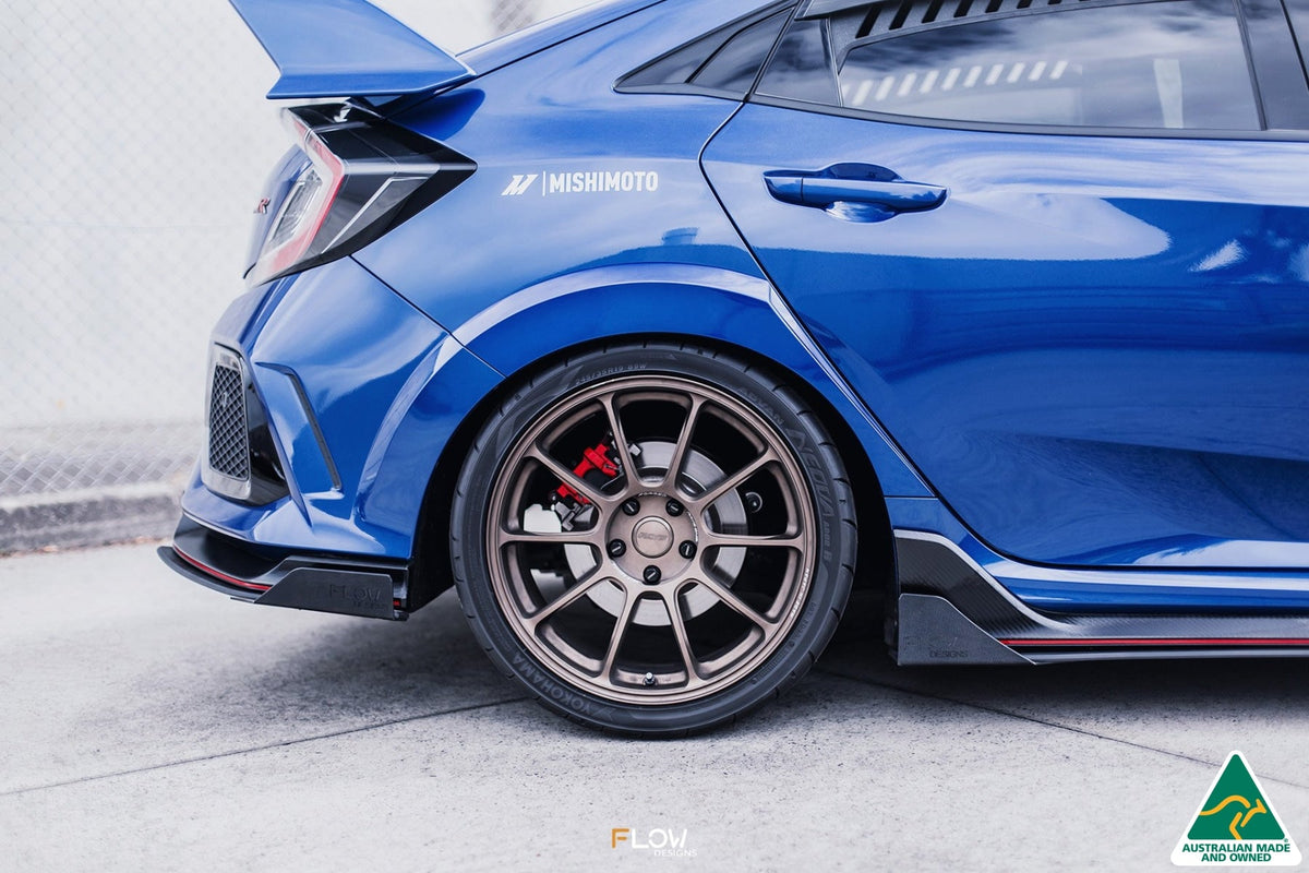 Flow Designs - FK8 Civic Type R Side Skirt Splitter Winglets (Pair)