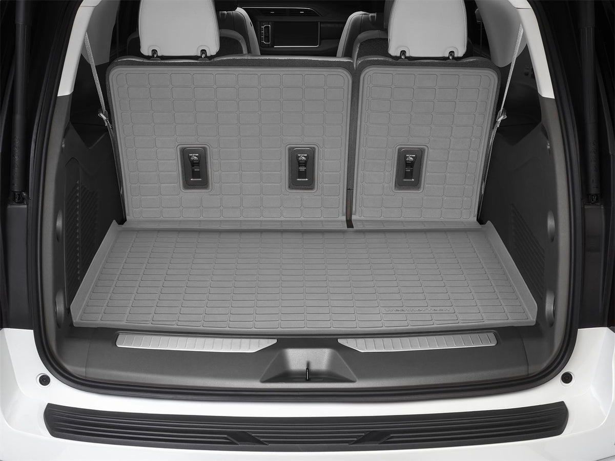 Weathertech - SeatBack Cargo Liner HP w/Bumper Protector - Gray Behind 3rd Row Seating 20-25 Telluride - 421512IMSK