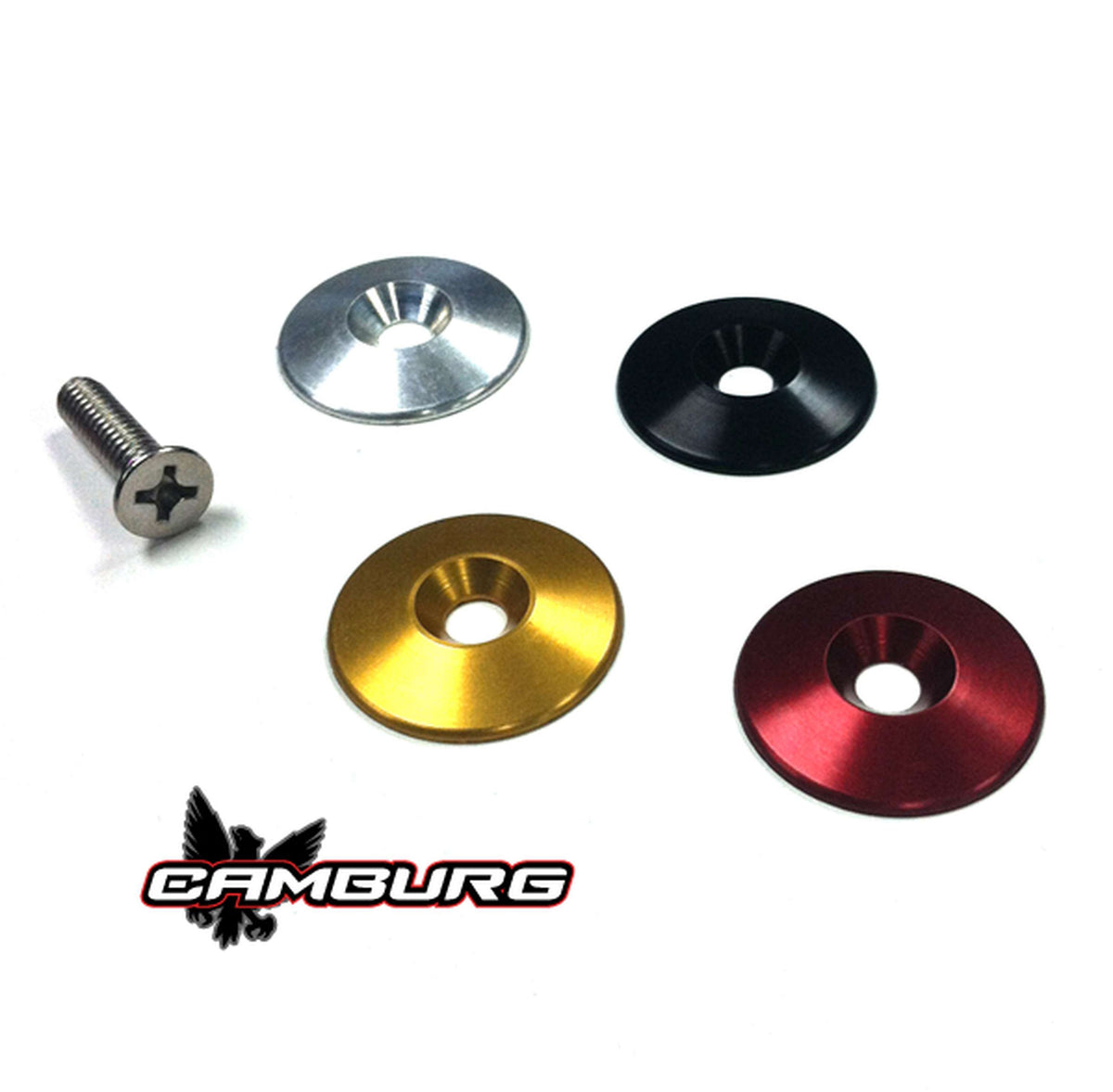 Camburg Silver Fender Washer - 10 Pack (Incl. Washer/Bolt/Clip/Tab) - CAM-040075
