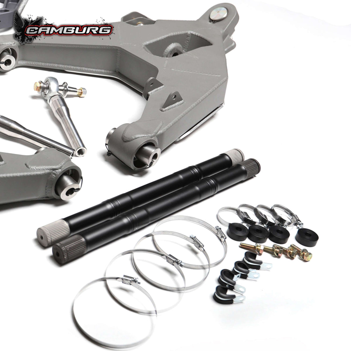 Camburg 17-20 Ford F-150 Raptor Performance L/T Kit w/ Axles (Billet Uni UCA) (Grey) - CAM-110176-K-GRY