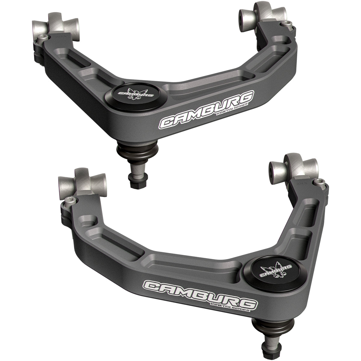 Camburg 21-25 Ford F-150 Raptor KINETIK Performance Billet X-Joint XL Upper Arms (Grey) - CAM-110322-GRY