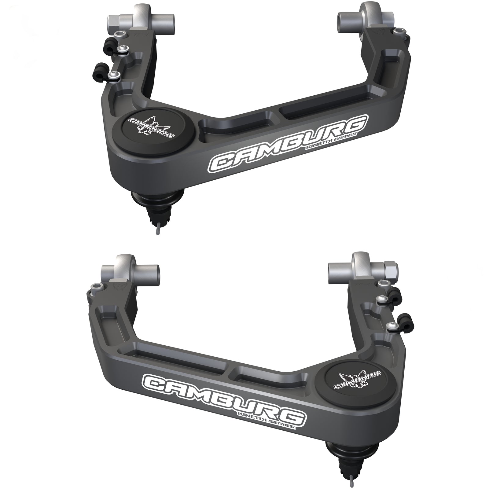 Camburg 07-21 Toyota Tundra / Sequoia 08-22 KINETIK Performance Billet X-Joint XL Upper Arms (Grey) - CAM-310188-GRY