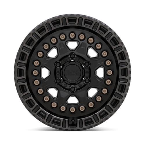 Black Rhino Hard Alloys Carbine 20X9 6X120 +10MM Matte Black W/ Mach Tint Ring