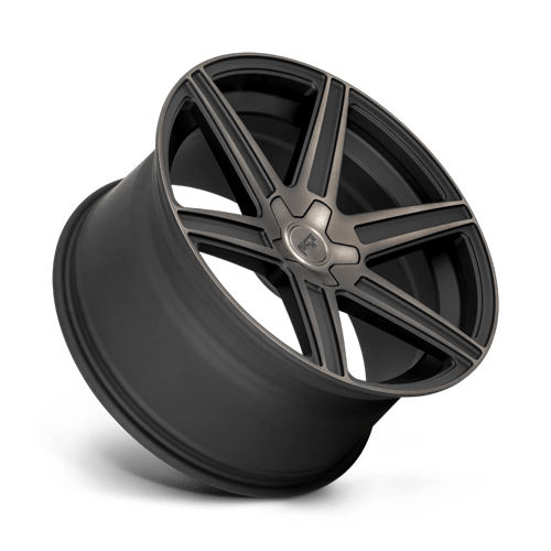 Niche 1PC M236 Carina 24X10 5X139.7 +25MM Matte Mach Double Dark Tint