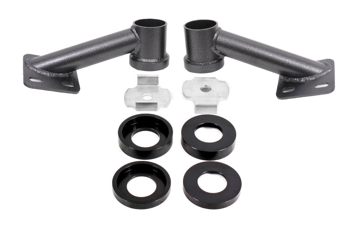 BMR 15-23 S550 Mustang Cradle Bushing Lockout Kit - Black Hammertone - CB005H