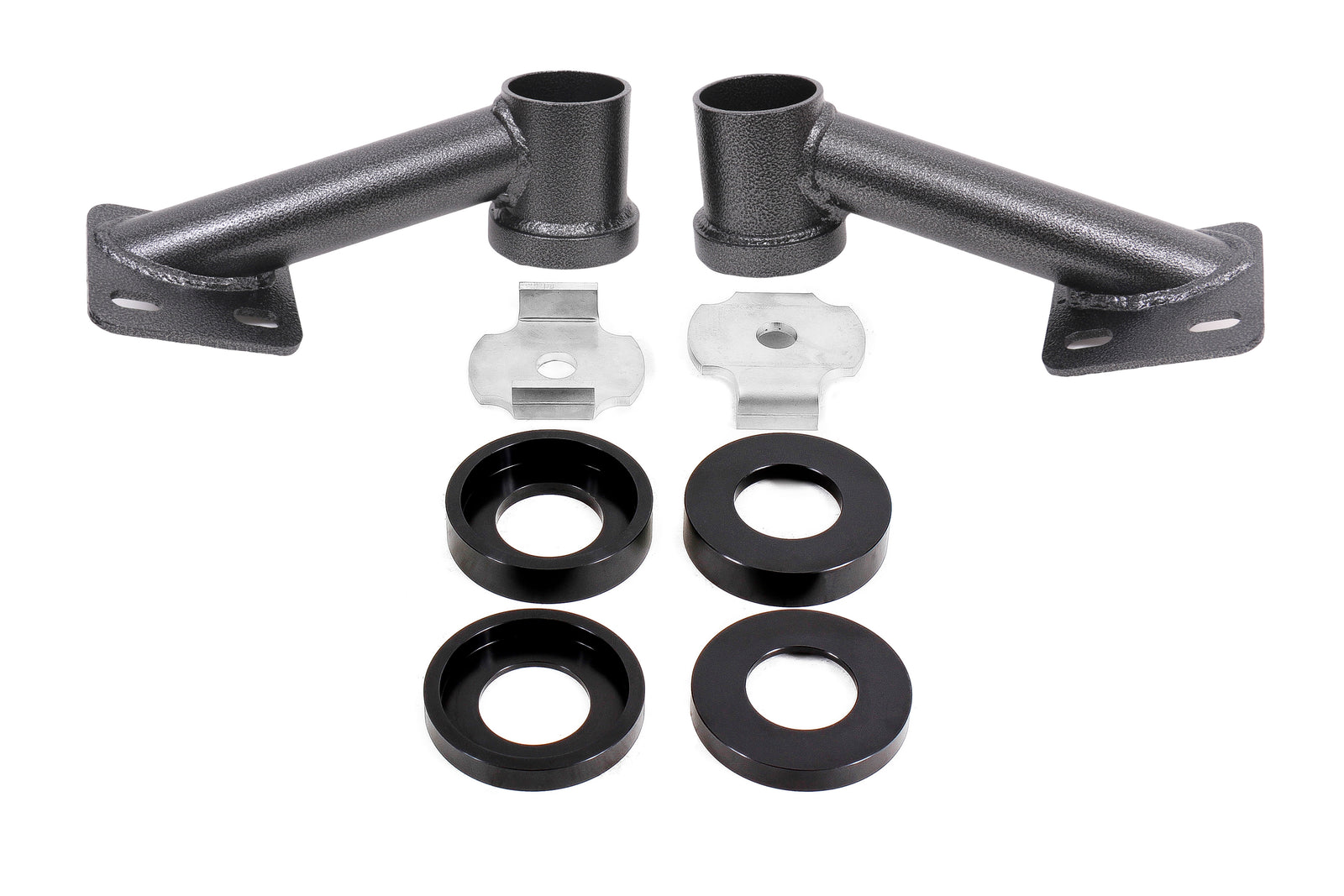 BMR 15-23 S550 Mustang Cradle Bushing Lockout Kit - Black Hammertone - CB005H