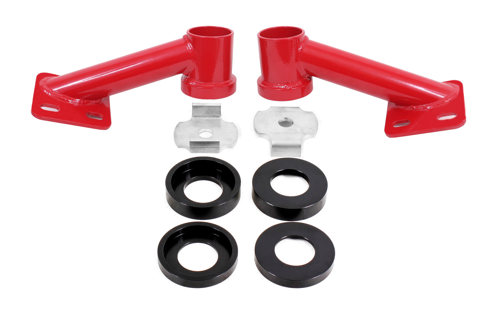 BMR 15-23 S550 Mustang Cradle Bushing Lockout Kit - Red - CB005R