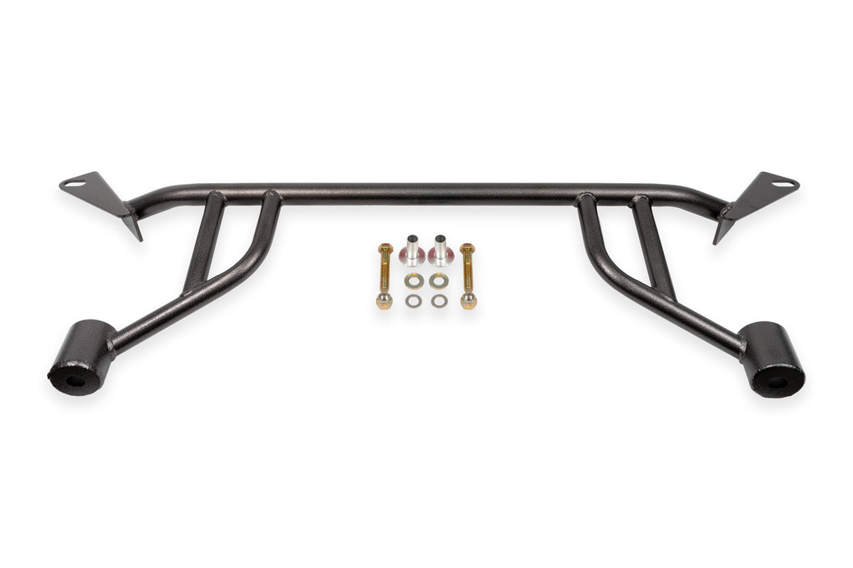 BMR 24-25 Ford Mustang S650 Chassis Brace Front Subframe 4-point - Black Hammertone - CB770H