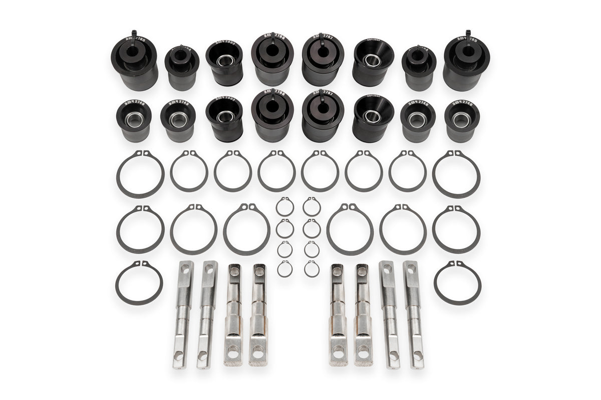 BMR 06-13 Chevrolet Corvette (C6) Z06/ZR1 Front & Rear Control Arm Bearing Kit - Black Anodized - CBK565
