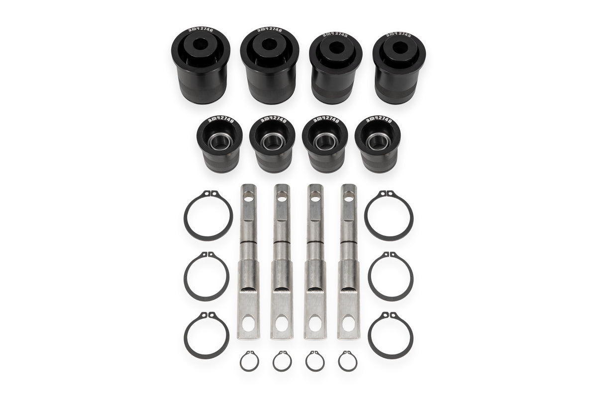 BMR 14-19 Chevrolet Corvette C7 Front Upper & Lower Control Arm Bearing Kit - Black Anodized - CBK576