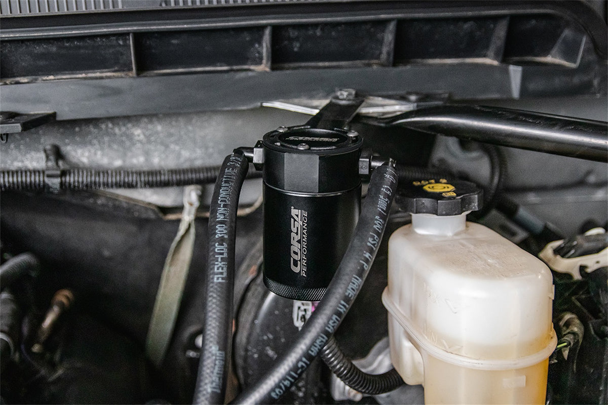 Corsa 14-19 GM Silverado/Sierra/Tahoe/Yukon/Suburban/Yukon XL/Escalade (5.3L V8) Catch Can - CC0001