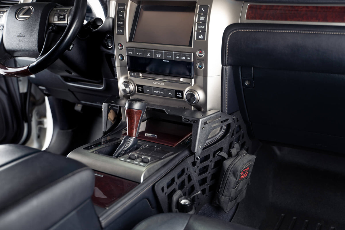 DV8 Offroad - Lexus GX 460 Center Console Molle Panels & Digital Device Bridge - CCGX-02
