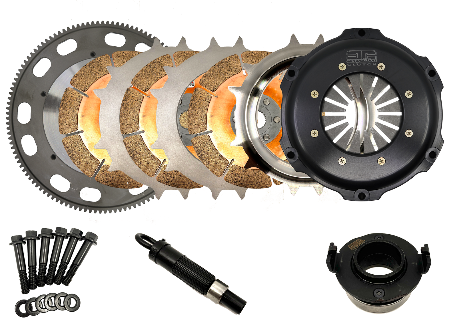 Competition Clutch Honda/Acura K Series 184mm Triple Disc Ceramic Clutch Kit - 1848037-3
