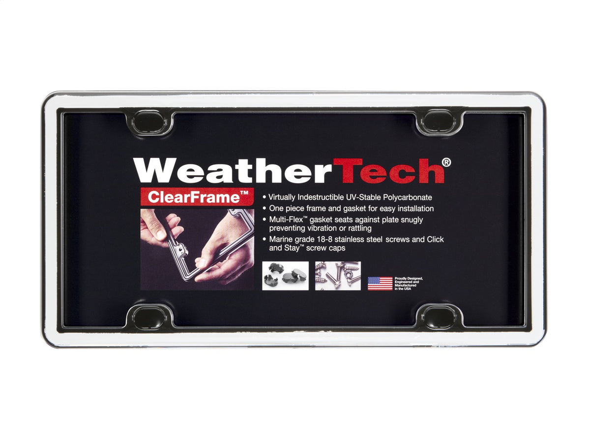 Weathertech - ClearFrame™ License Plate Frame - White Plastic - 63021