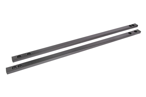 BMR 15-23 S550 Mustang Super Low Profile Chassis Jacking Rails - Black Hammertone - CJR002H