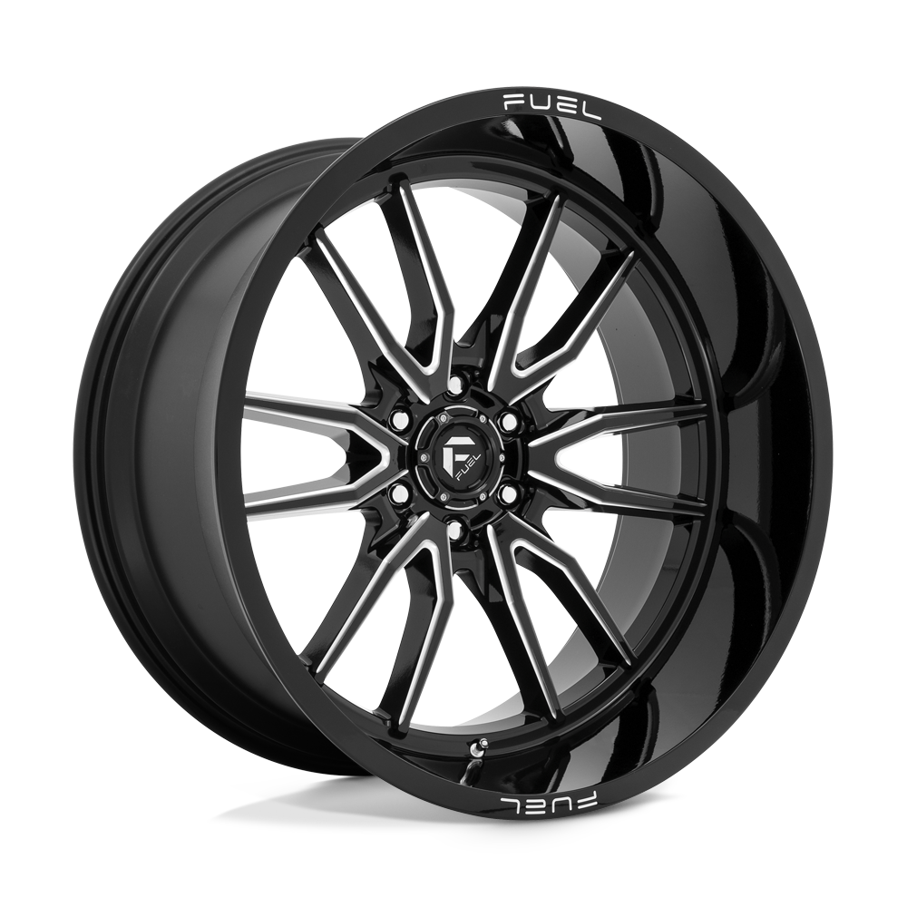 Fuel Off-Road D761 24X12 Gloss Black Milled 6x139.7 -44mm