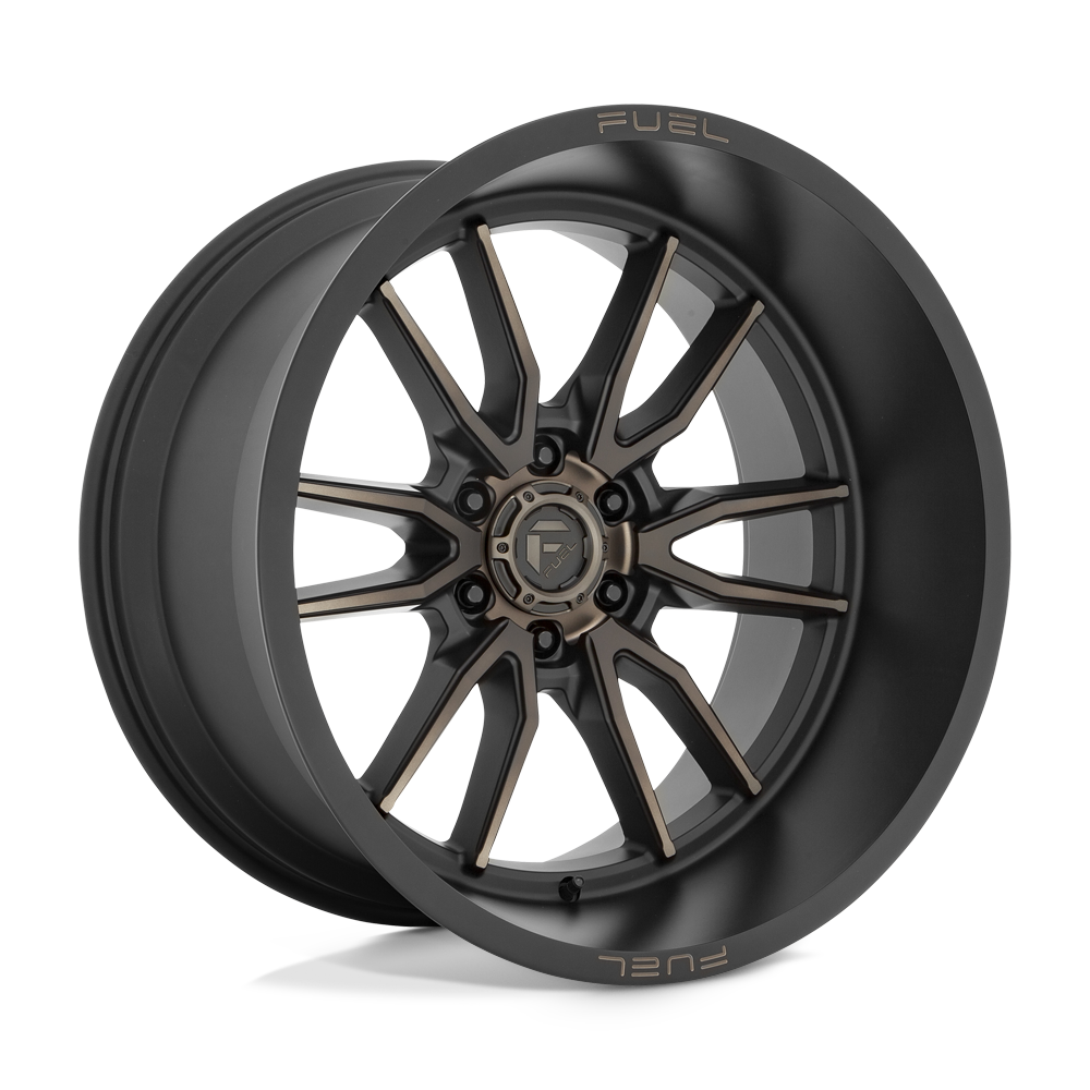 Fuel Off-Road Aluminum Wheels 22X12 Clash D762 Matte Black Double Dark Tint