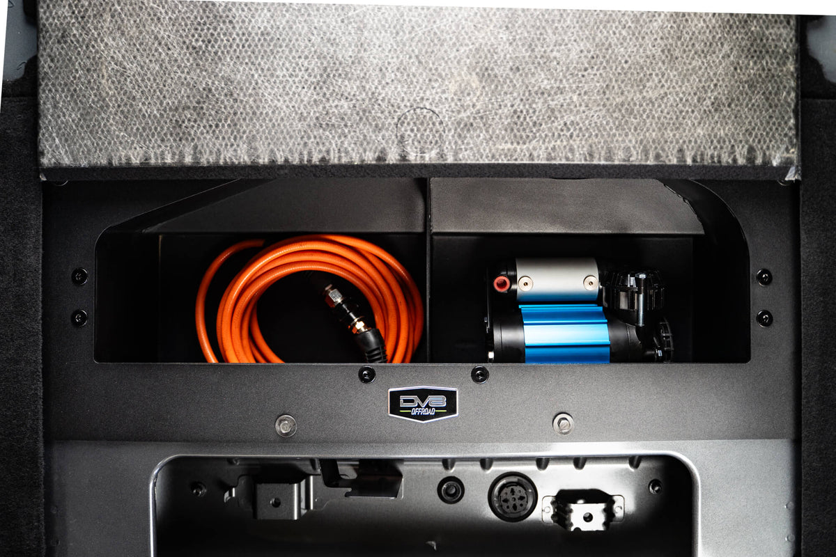 DV8 Offroad - Ford Bronco Air Compressor Mount & Storage Box - CMBR-01