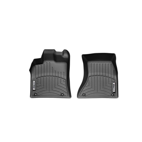 COBB 15-21 Porsche Macan S / Turbo / GTS Front FloorLiner by WeatherTech - Black - WT442301 for 2015-2021 Porsche Macan - fro