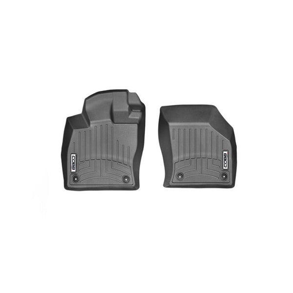 COBB x WeatherTech FloorLiner for VW Golf, GTI, Golf R, Audi S3, A3 - Black - WT444961 by COBB - front view