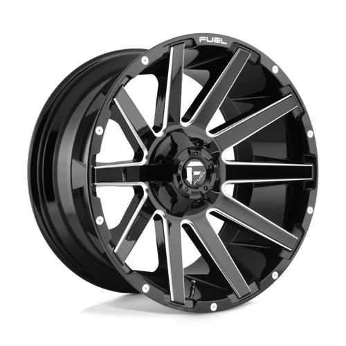 Fuel Off-Road Aluminum Wheels 20X10 Contra D615 Gloss Black Milled