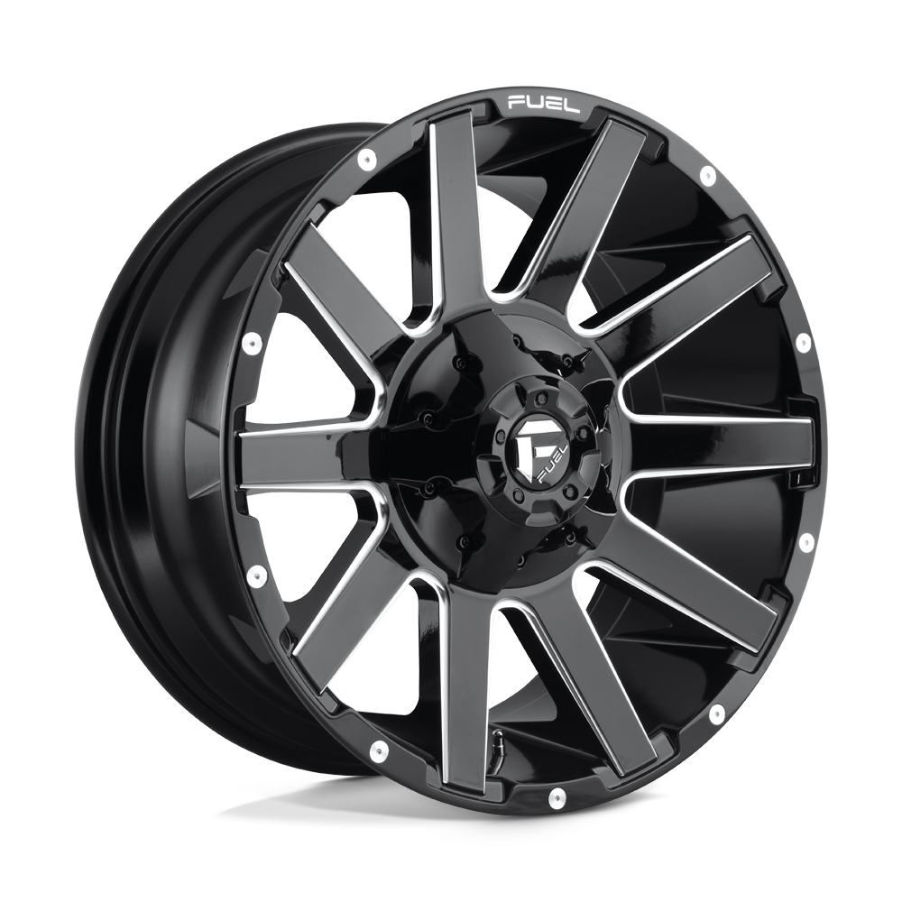 Fuel Off-Road D615 20X9 Gloss Black Milled 8x170 +20mm