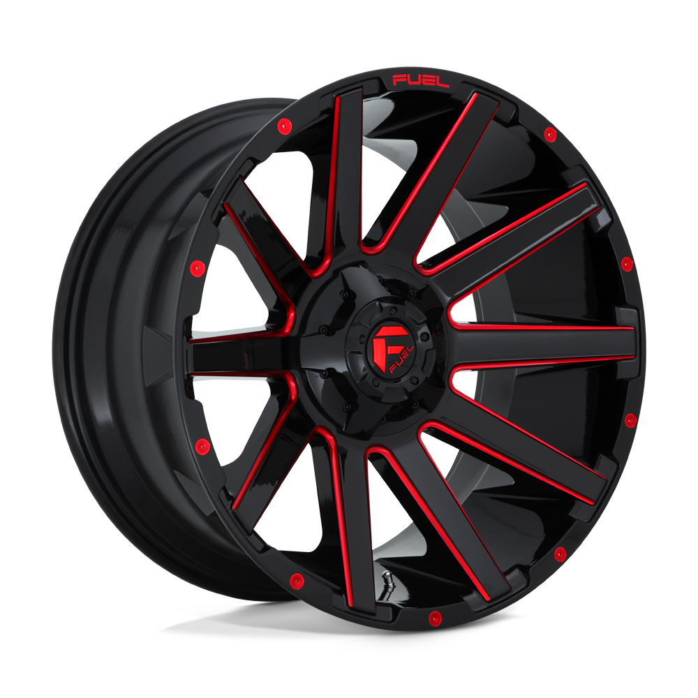 Fuel Off-Road D643 20X9 Gloss Black W/ Red Tint 8x170 +1mm