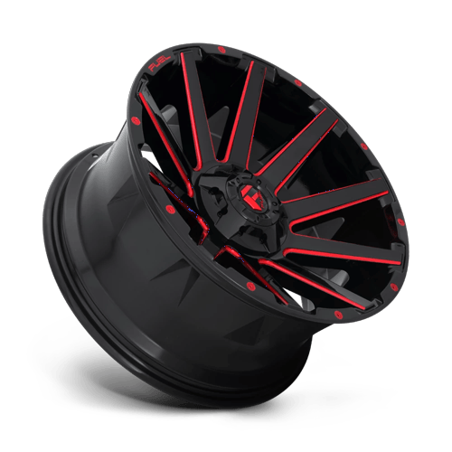 Fuel Off-Road D643 22X10 Gloss Black W/ Red Tint 5x114.3/5.0 -18mm