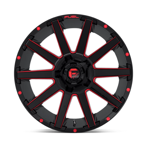 Fuel Off-Road D643 20X9 Gloss Black W/ Red Tint 8x170 +1mm