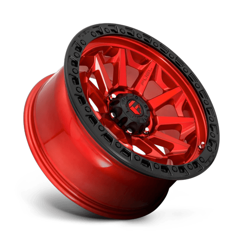 Fuel Off-Road D695 20X10 Candy Red W/ Black Bead Ring 5x127 -18mm