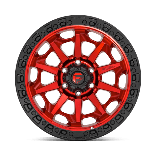 Fuel Off-Road D695 20X10 Candy Red W/ Black Bead Ring 5x127 -18mm