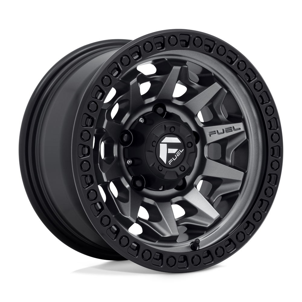 Fuel Off-Road D716 15X8 Matte Gunmetal Black Bead Ring 5x139.7 -12mm
