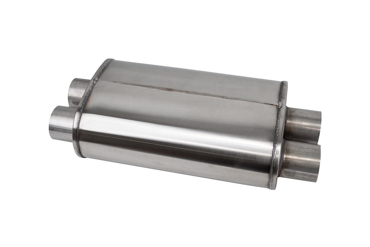 Corsa PRO-Series Tuned 304SS Muffler 3.0in Dual Inlet/Outlet - 22.25in OAL - CPX3030