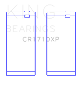 King Engine Bearings Kawasaki ZX-14 (2006-2011)/ZX-14R (2012-) (Size +0.25mm) Conrod Bearing Set - CR1710XP0.25-5
