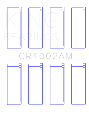King Ford/Kia/Mazda DOHC 16 Valve/SOHC 16 Valve/SOHC 8 Valve (Size STD) Rod Bearing Set - CR4002AM