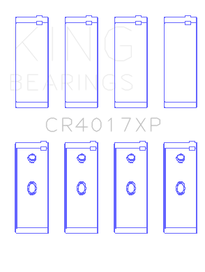 King Vauxhall 2.0XE/1.8SEH / Opel 122CI/16 N/SH (Size STD) Performance Rod Bearing Set - CR4017XP