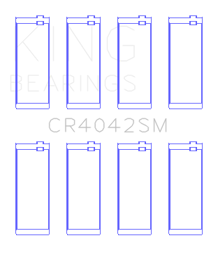 King BMW M40B16/M40B18/M42B18/M43B16 1.6L 1.8L Performance Rod Bearing Set - CR4042SM
