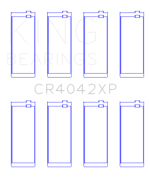 King BMW M40/M42/M43/M44 1.6L 1.8L 1.9L (Size STD) Performance Rod Bearing Set - CR4042XP