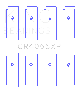 King Nissan KA-24DE (Size STD) Performance Rod Bearing Set - CR4065XP