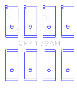 King Honda 91CI/1.5L D15A2/D15A3/D15B1/D15B2/D15B7/D15B8/D15Z1 (Size STD) Rod Bearing Set - CR4139AM