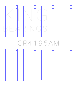 King Engine Bearings Chrysler Neon Ecc/Ecb (Size +0.25mm) Connecting Rod Bearing Set - CR4195AM0.25