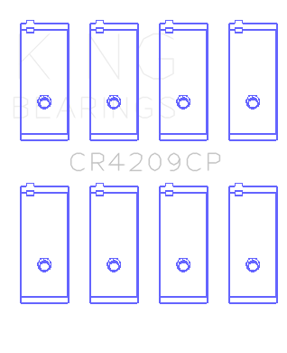 King Engine Bearings Toyota 3Sgte (Size +0.25mm) Connecting Rod Bearing Set - CR4209CP0.25