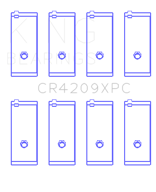 King Toyota 3SGTE (Size 0.25 Oversized) Coated Performance Rod Bearing Set - CR4209XPC0.25