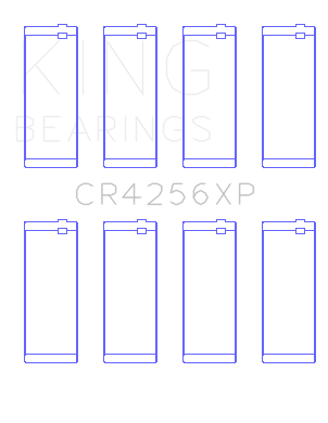 King 03-05 Dodge Neon SRT4 2.4L (Size .026 Oversized) Performance Rod Bearing Set - CR4256XP.026