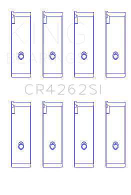 King Engine Bearings Suzuki J18K/J20A (Size +0.75mm) Connecting Rod Bearing Set - CR4262SI0.75