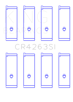 King Toyota 1ZZ-FE (Size STD) Rod Bearing Set - CR4263SI