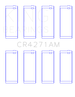King 1/95-12/09 Chrysler/ 1/02-12/06 Jeep 148CI 2.4L L4 (Size 0.5) Rod Bearing Set - CR4271AM0.5